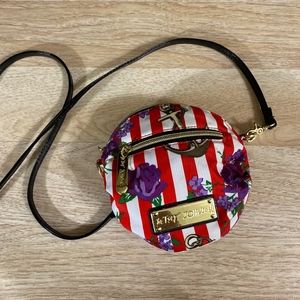 Betsey Johnson Floral Anchor Crossbody Purse
